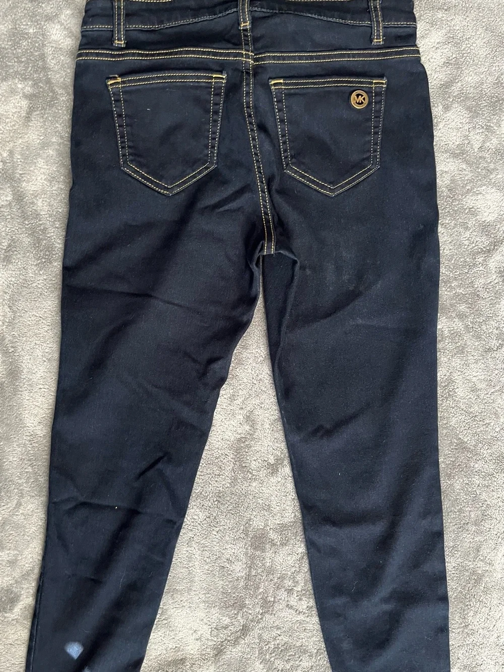 Michael Kors Dark Navy Skinny Jeans with Contrast Stitching